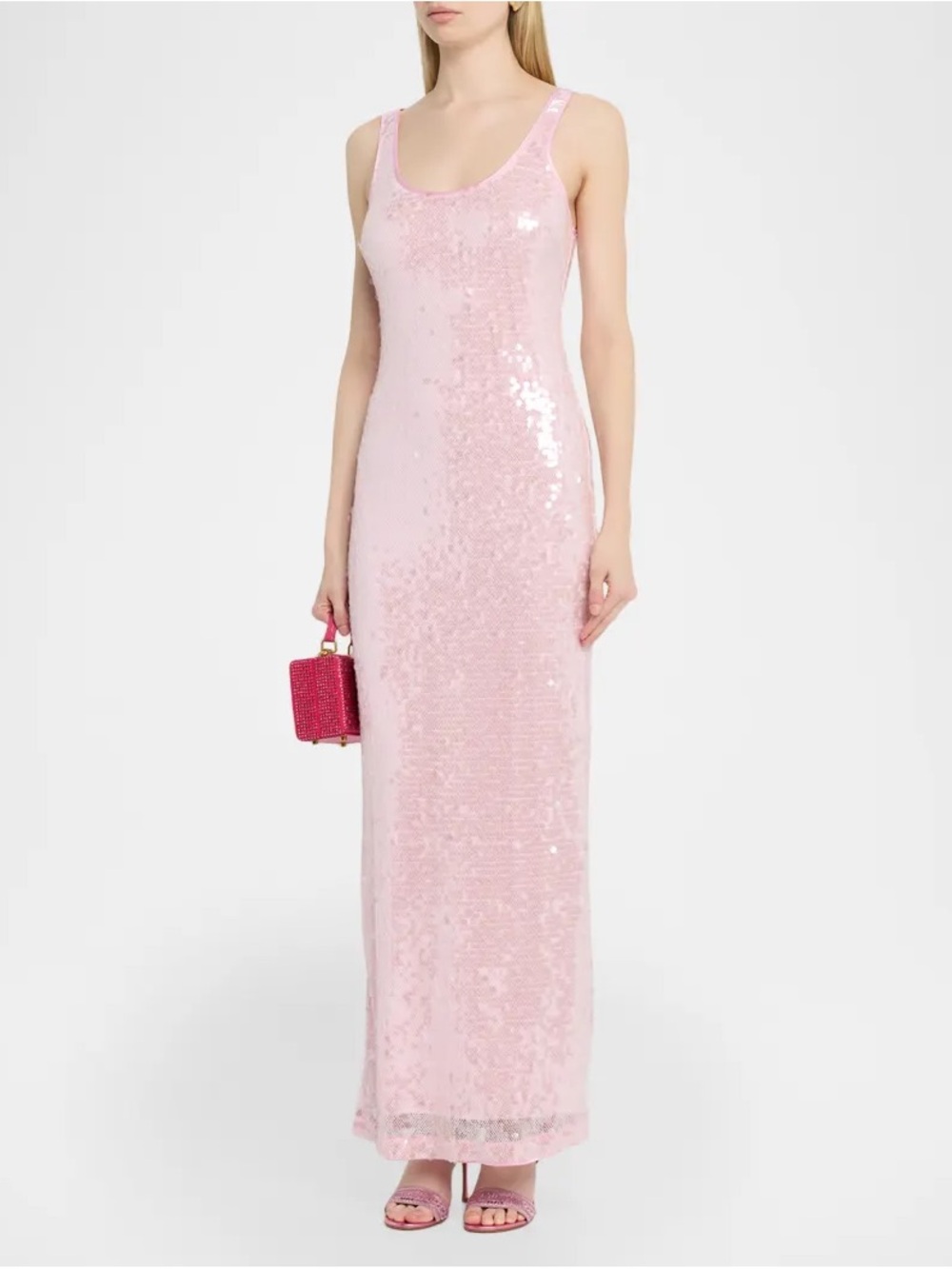 SIMKHAI Bex Sequined Tank Dress